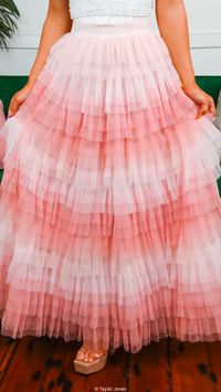 This pretty pink Spin Me Around Skirt is the perfect twirl-worthy piece for any fun-loving fashionista! Featuring bold and beautiful layers of blush-hued tulle in different shades of pink, plus an elastic waist and double lining, your little diva can dance the night away in this fluffy, fabulous skirt! Get ready to spin into style!