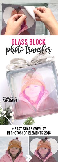 How to make a glass photo block - it's so easy! Gorgeous DIY gift idea.