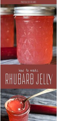 Learn how to make rhubarb jelly, an easy and delicious way to enjoy the flavors of spring. This recipe is a perfect addition to your Jelly Recipes for Canning & Fruit Jelly Recipes, offering a sweet-tart preserve that's simple to make. Find more Canning for Beginners, Preserving Food Recipes, and Homesteading Skills at practicalselfreliance.com.