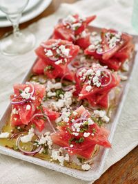 Herbed Watermelon Salad with Fresh Goat Cheese