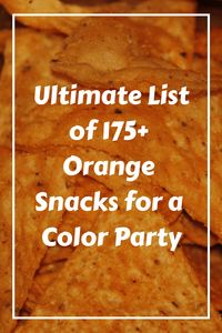 Discover the ultimate list of 175+ vibrant orange snacks perfect for a Color Party, Rainbow Picnic, Halloween birthday bash, or gifting a Color Basket to a friend. From orange-hued treats to snacks in eye-catching orange packaging, this comprehensive guide is your go-to resource for all things orange-themed snacking. Organized into various categories, it's your key to hosting or attending the most memorable Orange Themed Party!