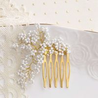 Floral Hair Comb, Gold Bloom – JazzyAndGlitzy