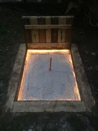 Lit horseshoe pits