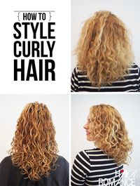 How to style curly hair for frizz free curls – Video tutorial