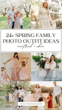 Looking for the perfect spring family photo outfit ideas? We’re sharing the best spring family photoshoot ideas and color combos for indoor, outdoor, casual, and large spring family pictures. Whether you’re looking for a pink, green, blue, pastel, or mauve color palette, we have the perfect spring family photoshoot outfit ideas for you!