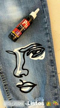 Pin by Francine Mongeon on ᴀʀᴛ | Painted clothes diy, Jeans diy, Diy pants