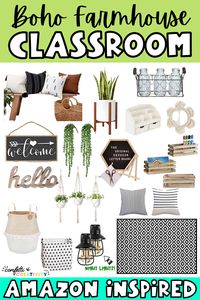 Looking for other decor ideas to go with your Boho Farmhouse classroom? Check out these fantastic and affordable Amazon must-haves for your boho farmhouse-themed classroom! These classroom decor items will be the perfect way to transform your classroom into your home away from home! Farmhouse classroom decor ideas // Amazon classroom must haves // Boho farmhouse classroom // Amazon classroom finds