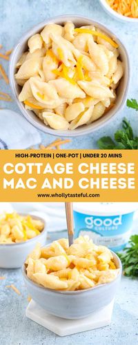 Get ready for a creamy, high protein twist on everyone's favorite comfort food: creamy Cottage Cheese Mac and Cheese. Packed with protein-rich cottage cheese, sharp cheddar, and a hint of garlic, this one-pan dish takes mac and cheese to a whole new level.