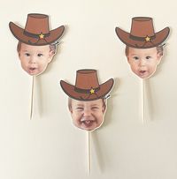 Cowboy Cupcake Topper 1st Rodeo Birthday Party Rodeo Cupcake - Etsy