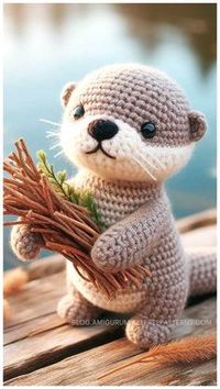 Amigurumi Modèle gratuit de crochet de loutre mignonne - Amigurumi gratuit