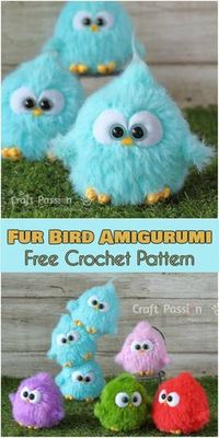 Fur Bird Amigurumi - Free Crochet Pattern