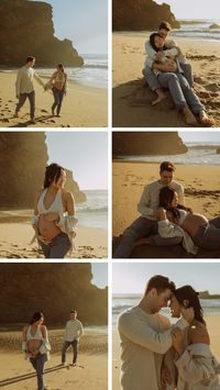 Intimate Beach Maternity Photoshoot