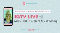 Live With Rent My Wedding founder Marie Kubin!