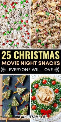 These Christmas movie night food ideas are perfect for your theme party! Inspired by the holiday spirit, these fun treats will bring joy to your guests and are great for sharing during your movie marathon.