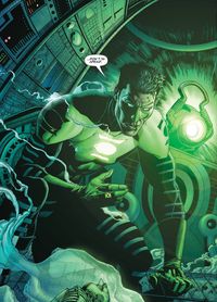 "Don't Be Afraid" states Kyle Rayner --- panel from Green Lantern: Rebirth (DC Comics 2004) #DontBeAfraid #NoFear #KyleRayner #GreenLantern