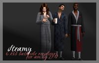 Clothing (AM Category) [Two Fingers Whiskey] "Steamy" KB Bathrobe Recolors