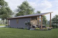 Lake Front Plan: 723 Square Feet, 1 Bedroom, 1 Bathroom - 1462-00016