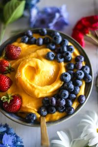 Dessert Recipe: Mango Sorbet #vegan #recipes #glutenfree #healthy #plantbased #whatveganseat #dessert