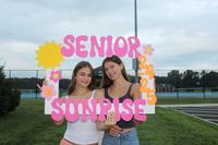 senior sunrise frame poster