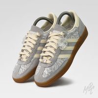 Lacey Flower - Adidas Spezial Custom Trainers