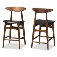 Wade Logan® Liston Solid Wood Counter Stool & Reviews | Wayfair