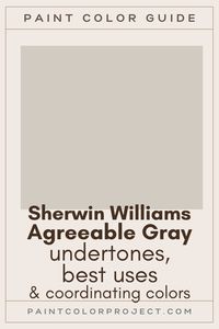 Sherwin Williams Agreeable Gray Paint Color guide