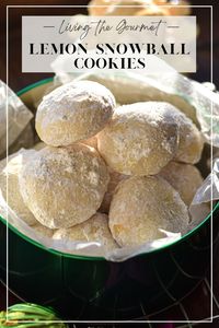 These melt-in-your-mouth Lemon Snowball Cookies will enchant your taste buds with their bright lemon flavor and powdered sugar coating!