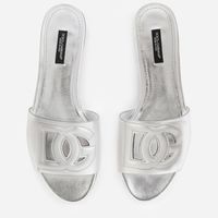 These New Bianca Slides Come In Nappa Mordore And Feature The High-Frequency Embossed Crossover Dg Millennials Logo. Feminine And Versatile, They Are Perfect For Finishing Off Exclusive Looks. 5 Mm - 0.2 Inches Leather-Covered Heel Nappa Mordore Insole With Logo Label Smooth Leather Sole With Logo