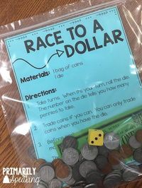 Activities to Practice Counting Coins #firstgrade #games #kids #activeplay