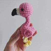 Flamingo Amigurumi Crochet Pattern - Sir Purl Grey