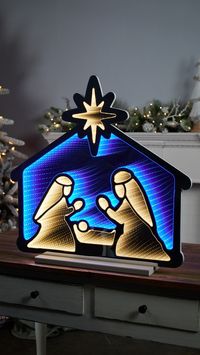 Welcome the spirit of Christmas with the Holy Family Infinity Light and make this festive season truly special. Whether placed indoors or outdoors, this piece features the Holy Family in a warm LED lighting, casting a timeless glow that captivates and enchants. Order yours today! >>