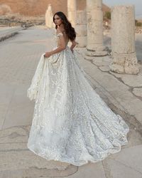 Breathtaking Low Back Wedding Dresses ★ low back wedding dresses a line floral appliques julievino