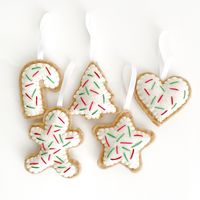 Sugar Cookies Handmade Felt Holiday Christmas Decor Ornaments - Etsy