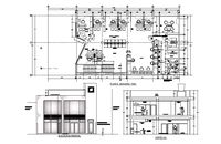 Completed bank plan is given in this Autocad drawing file. Download the Autocad drawing file. - Cadbull