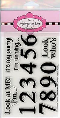 Amazon.com: Numbers Stamps for Card-Making and Scrapbooking Supplies by The Stamps of Life - Numbers4Train ABC : Arts, Crafts & Sewing