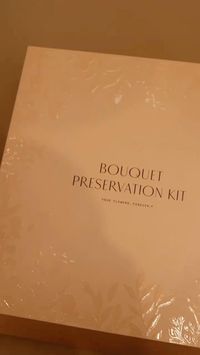 The Bouquet Preservation Kit is an easy, step-by-step process to preserve your wedding flowers and design and create a meaningful keepsake.