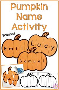 Pumpkin Name Craft Activity - Ms. Stephanie's Preschool