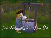 The Sims Resource - Old-Fashioned Well as Outdoor Sink