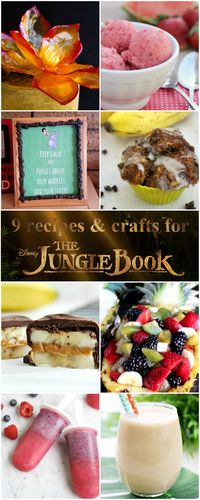 9 amazing recipes, printables and craft projects to go along with Disneys The Jungle Book