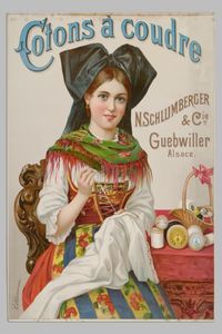 Cotons à coudre N. Schlumberger & Cie - vers 1900 -