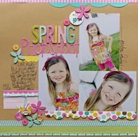 Photo arrangement on this #scrapbook #layout