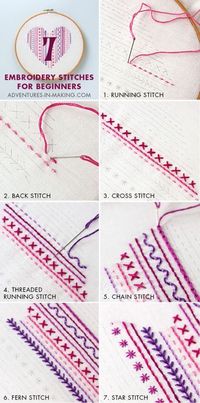 7 Embroidery Stitches For Beginners