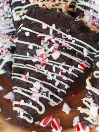 The best chocolate peppermint scones recipe for the Christmas season! Made with peppermint bark, rich cocoa powder and a white chocolate drizzle!