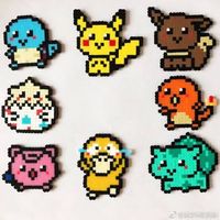 pixel pokemon, pixel pikachu, cross stitch pattern, pixel art #pokemon #pikachu #pixelart