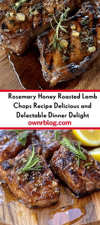 Elevate your dinner with these Rosemary & Honey Roasted Lamb Chops! This easy recipe features tender, juicy lamb chops glazed with a sweet and savory rosemary-honey marinade. Perfect for special occasions or a cozy family dinner, you can impress your guests in under 40 minutes. Explore the rich flavors of Mediterranean cuisine and enjoy a gourmet meal that’s not only delicious but steeped in tradition. Pair it with roasted veggies or garlic mashed potatoes for a complete feast. Try it