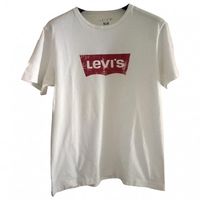 T SHIRT VINTAGE LEVI'S (€25) ❤ liked on Polyvore featuring tops, t-shirts, vintage white tee, white cotton tee, levi's, white tee and cotton tee