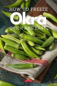 Whether you're growing okra in your home garden or buying fresh from the farmer's market, knowing how to freeze okra is easy. This super quick way to preserve okra will give you cut okra to use all winter long. freezing okra | preserving the harvest | without blanching #okra