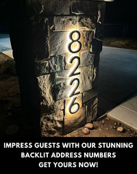 Add a Touch of Sophistication to Your Home's Exterior With Our Lighted House Address Numbers Https://LightedAddressNumbers.Com/SHOPNOW