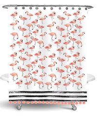 Another great find on #zulily! Flamingo Party Pom Pom Shower Curtain #zulilyfinds