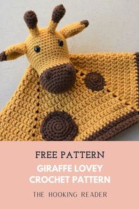 Giraffe Lovey Free Crochet Pattern | Crochet giraffe pattern, Crochet lovey free pattern, Security blanket crochet pattern